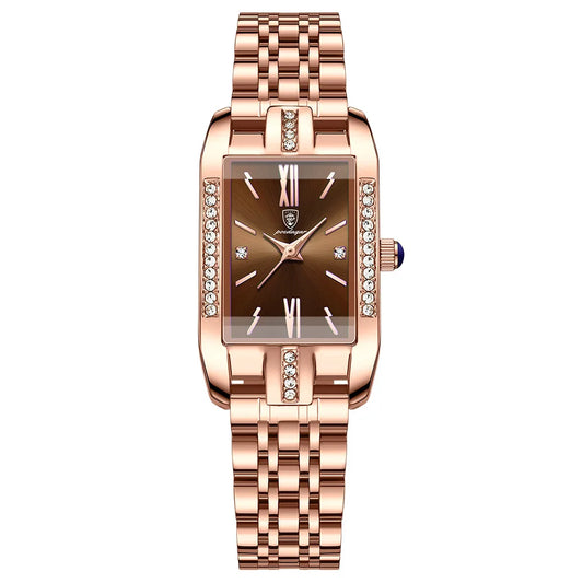 Poedagar 365 Women's Luxury Quartz Watch – Stainless Steel Band, Waterproof