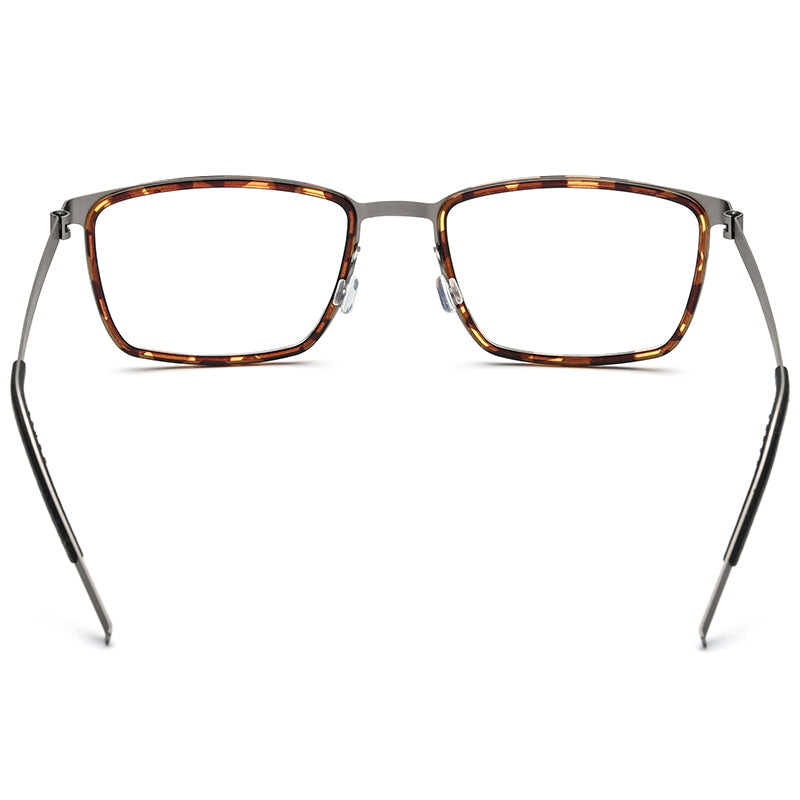Acetate Square Optical Glasses Frame Vintage - MCROONS - back