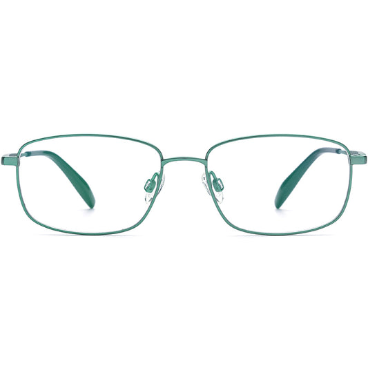Titanium Square Optical Glasses Frame Classic - MCROONS - front view