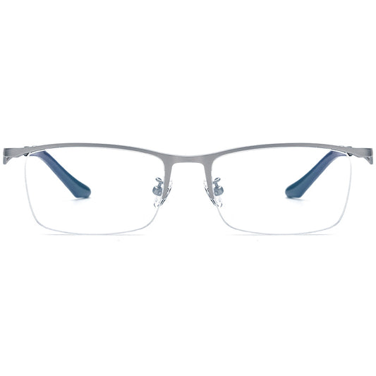 Half-Rim Square Titanium Optical Glasses Frame - MCROONS - front view