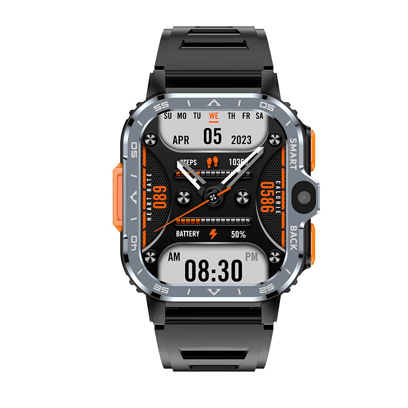 MCROONS dual camera smart watch close-up