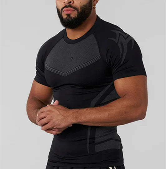 MCROONS men's gym T-shirt front view
