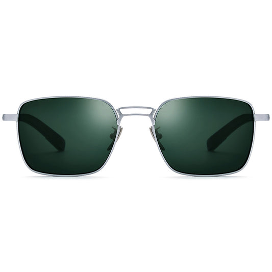 Pure Titanium Square Sunglasses - MCROONS - Front View