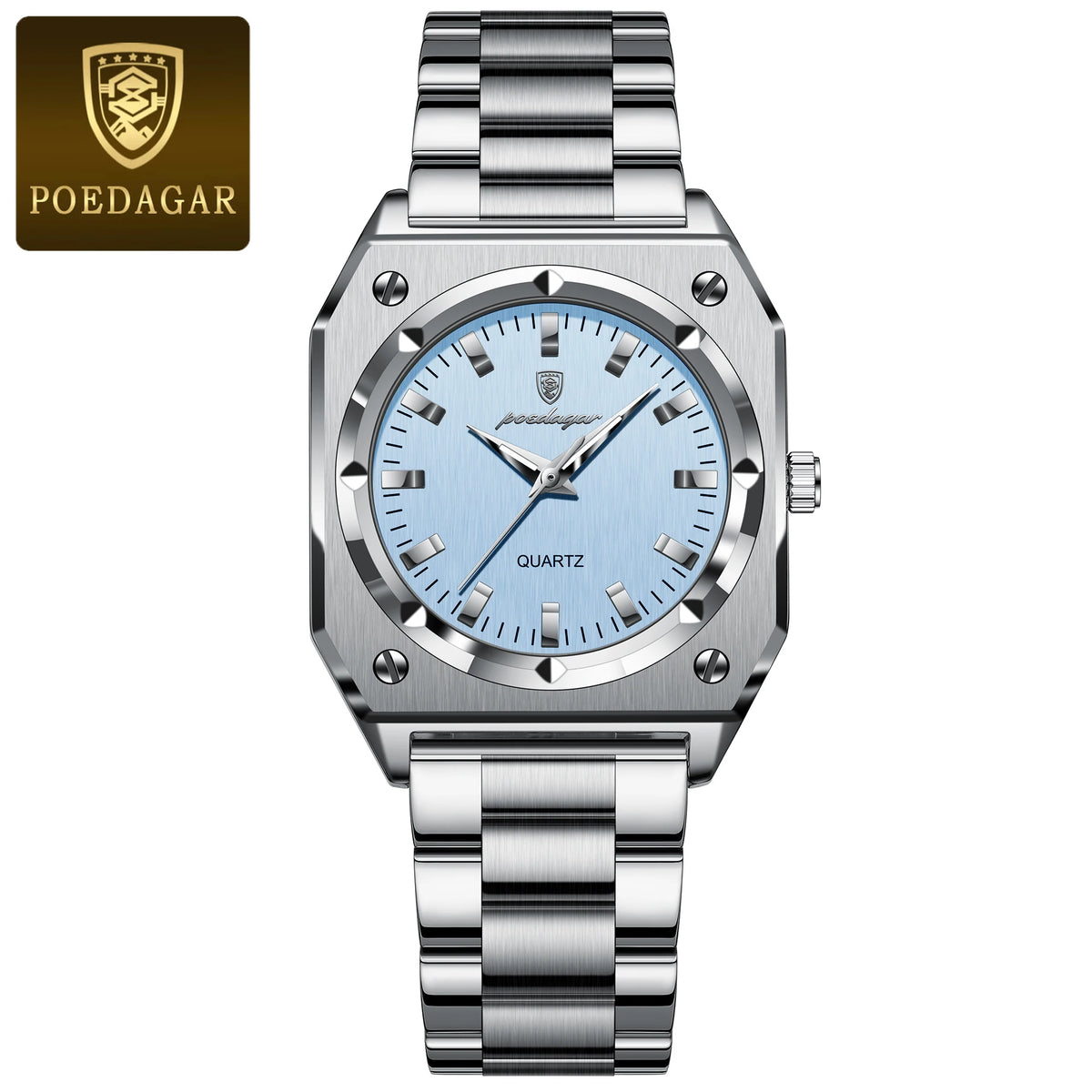 Poedagar 788 Women's Luxury Quartz Watch – Stainless Steel Band, Waterproof, Luminous