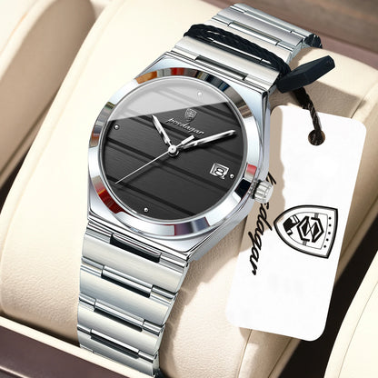 Poedagar 508 Women's Luxury Quartz Watch – Stainless Steel Band, Waterproof, Date