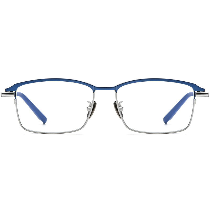 Half-Rim Square Titanium Optical Glasses Frame - MCROONS - front view