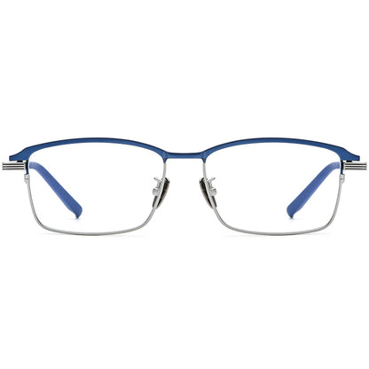 Half-Rim Square Titanium Optical Glasses Frame - MCROONS - front view