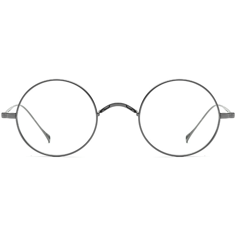Retro Round Titanium Optical Glasses Frame - MCROONS - front view