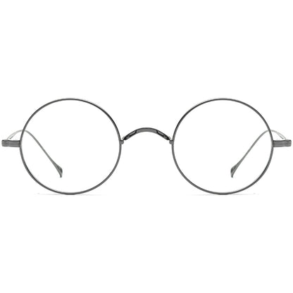 Retro Round Titanium Optical Glasses Frame - MCROONS - front view