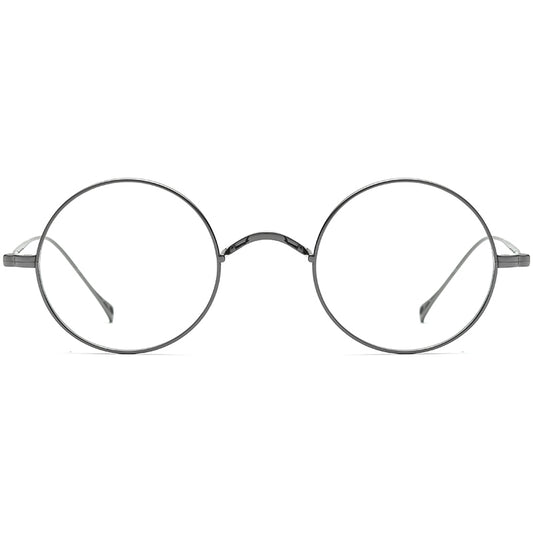 Retro Round Titanium Optical Glasses Frame - MCROONS - front view