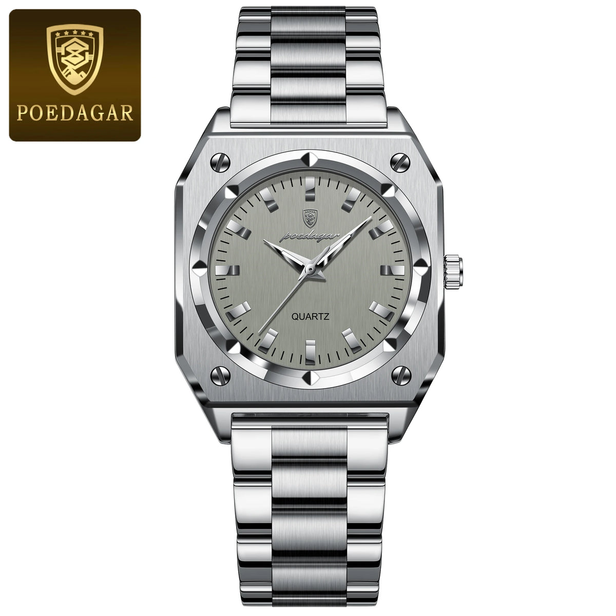 Poedagar 788 Women's Luxury Quartz Watch – Stainless Steel Band, Waterproof, Luminous