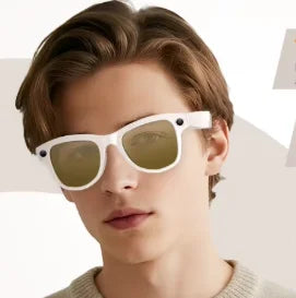 4K camera smart sunglasses white