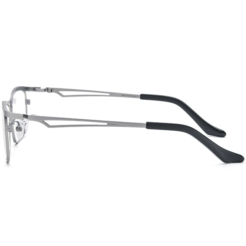 Square Titanium Optical Glasses Frame Japanese Style - MCROONS - side view