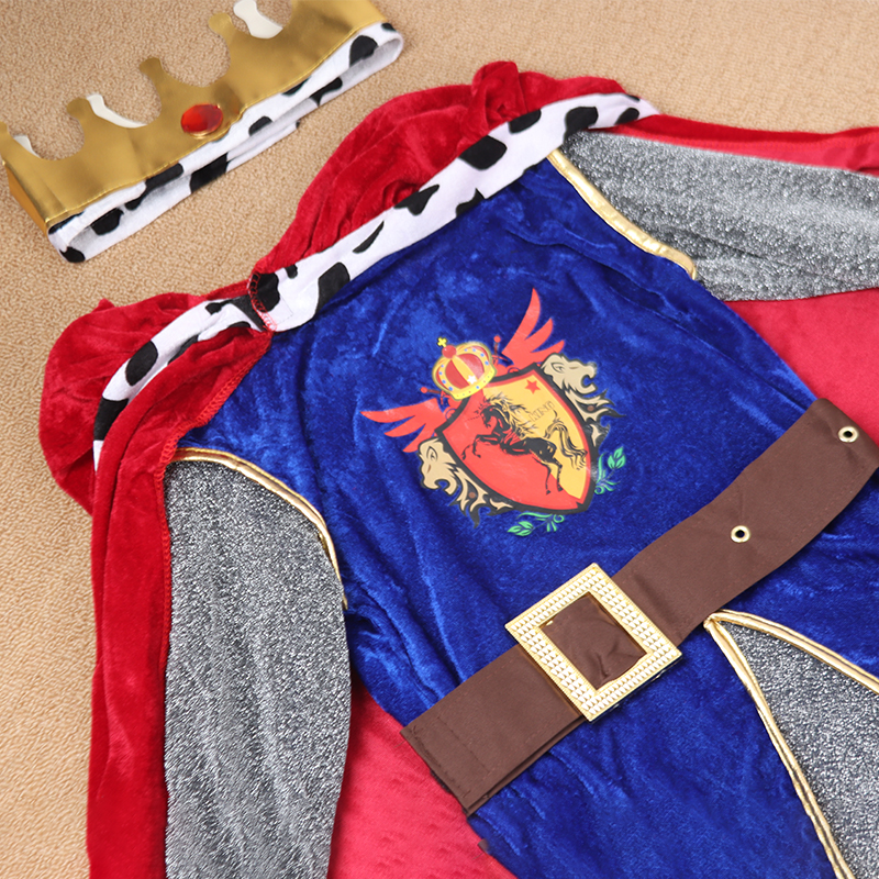 Little Prince King boys Halloween costume by MCROONS featuring a royal royal-themed costume with a crown and regal details.