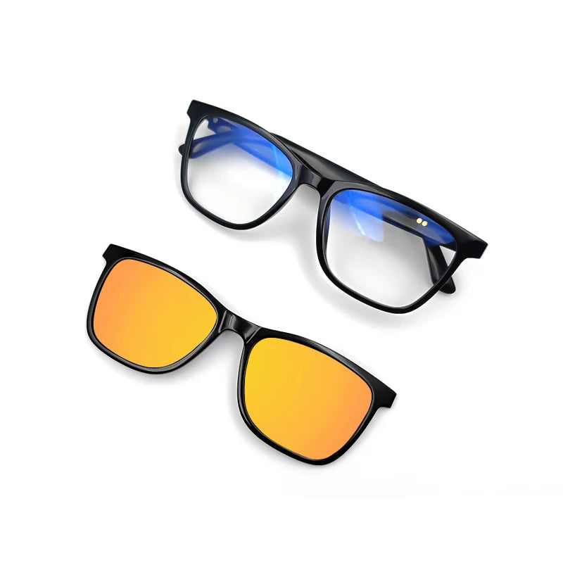 Polarized smart sunglasses orange