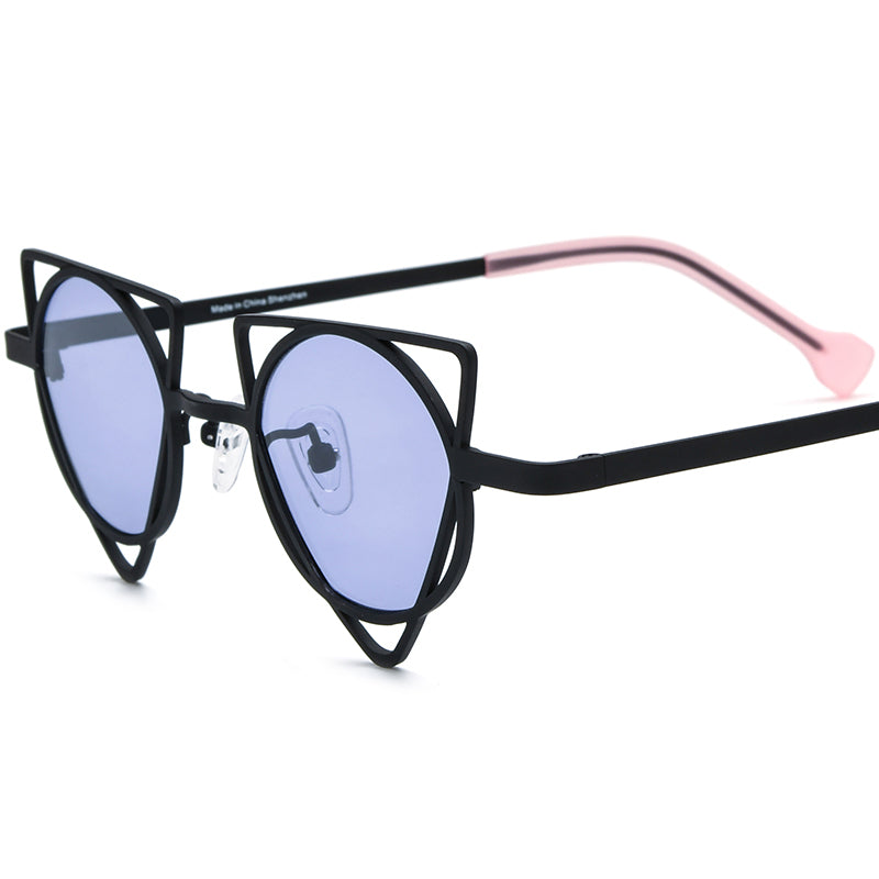 Asymmetric Titanium Polarised Sunglasses Fashion - Black - MCROONS