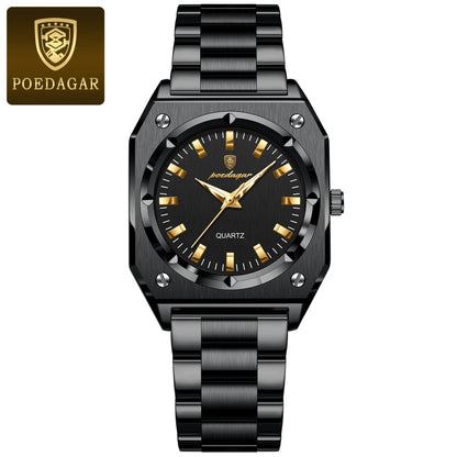 Poedagar 788 Women's Luxury Quartz Watch – Stainless Steel Band, Waterproof, Luminous