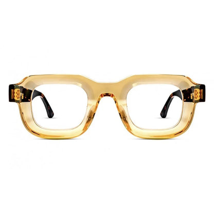 MCROONS Vintage Square Acetate Glasses — Full Rim, Unisex