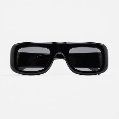 MCROONS Vintage Rectangle Acetate Sunglasses — Polarised TAC, Unisex