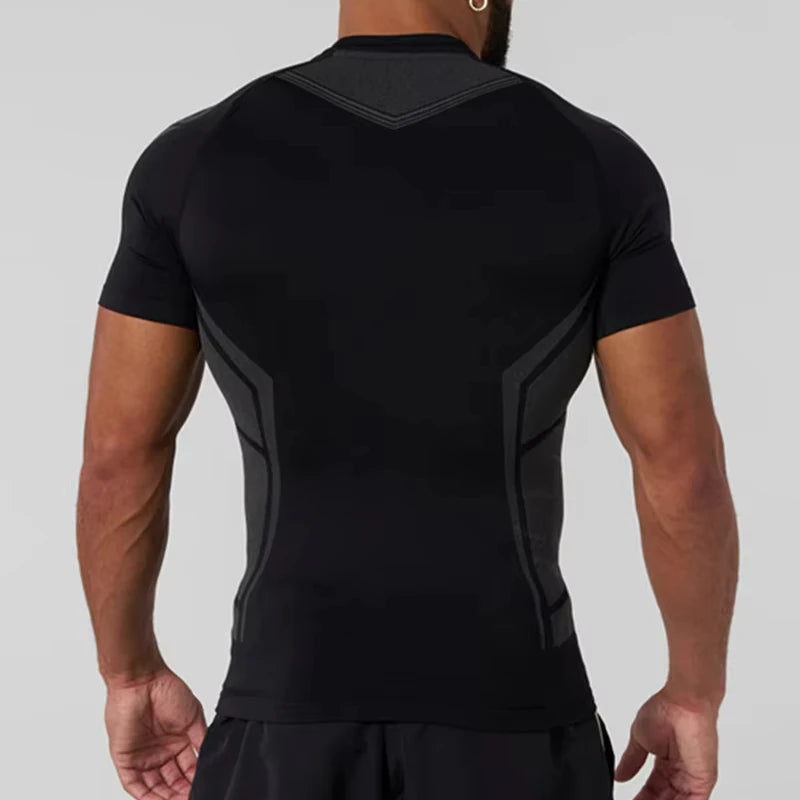 MCROONS athletic workout T-shirt close-up