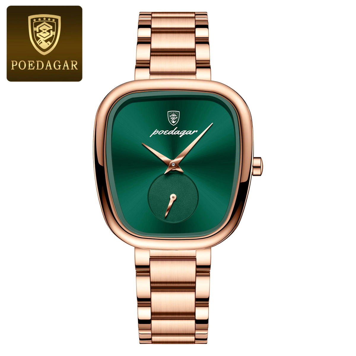 Poedagar 783 Women's Luxury Quartz Watch – Stainless Steel Band, Waterproof