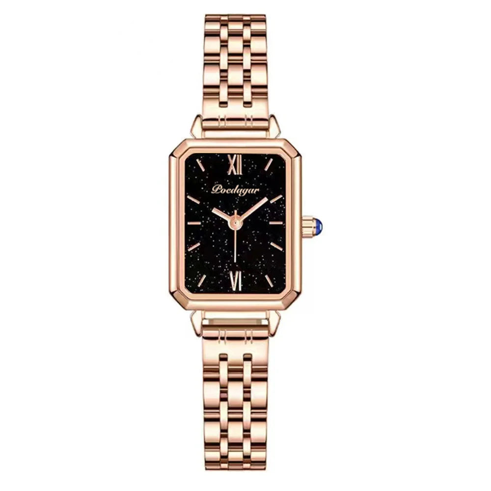 Poedagar 622 Women's Luxury Quartz Watch – Stainless Steel Band, Waterproof