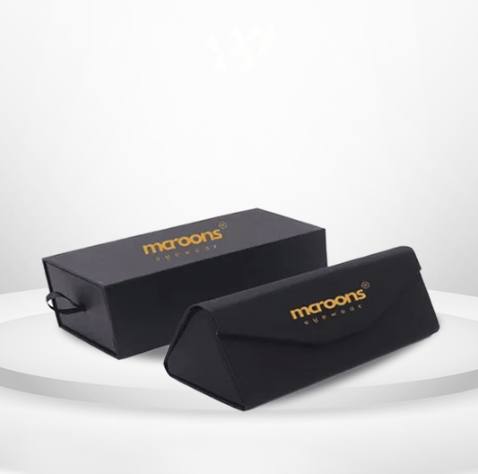 Glasses Care Kit: Folding Case, Cleaning Cloth, Pouch, Drawer Box, & Screwdriver - MCROONS.COM