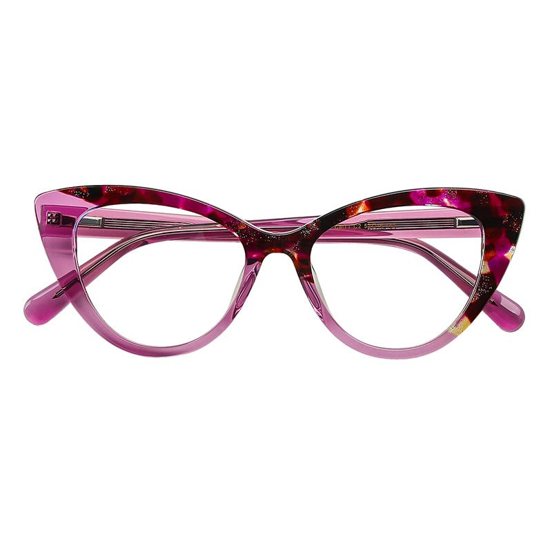 MCROONS Cat-Eye Glasses turquoise frame detail