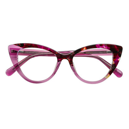 MCROONS Cat-Eye Glasses turquoise frame detail