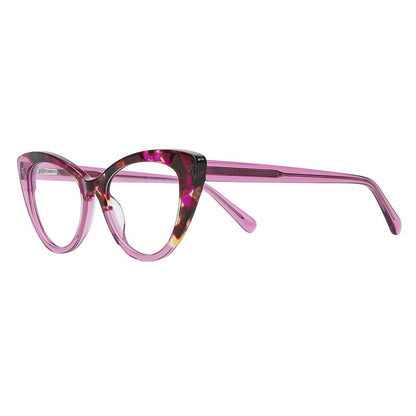 MCROONS Cat-Eye Glasses grey acetate detail