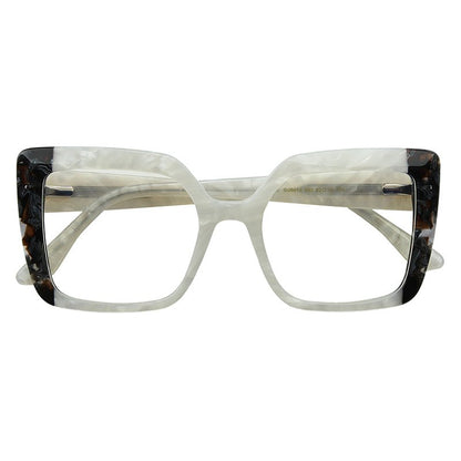 MCROONS Square Cat-Eye Glasses close-up view