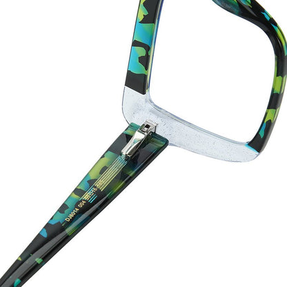 MCROONS Square Cat-Eye Glasses angled frame view