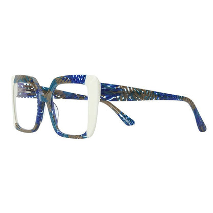 MCROONS Square Cat-Eye Glasses optical frame angle