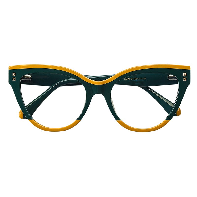 MCROONS Luxury Cat-Eye Glasses women's acetate frames