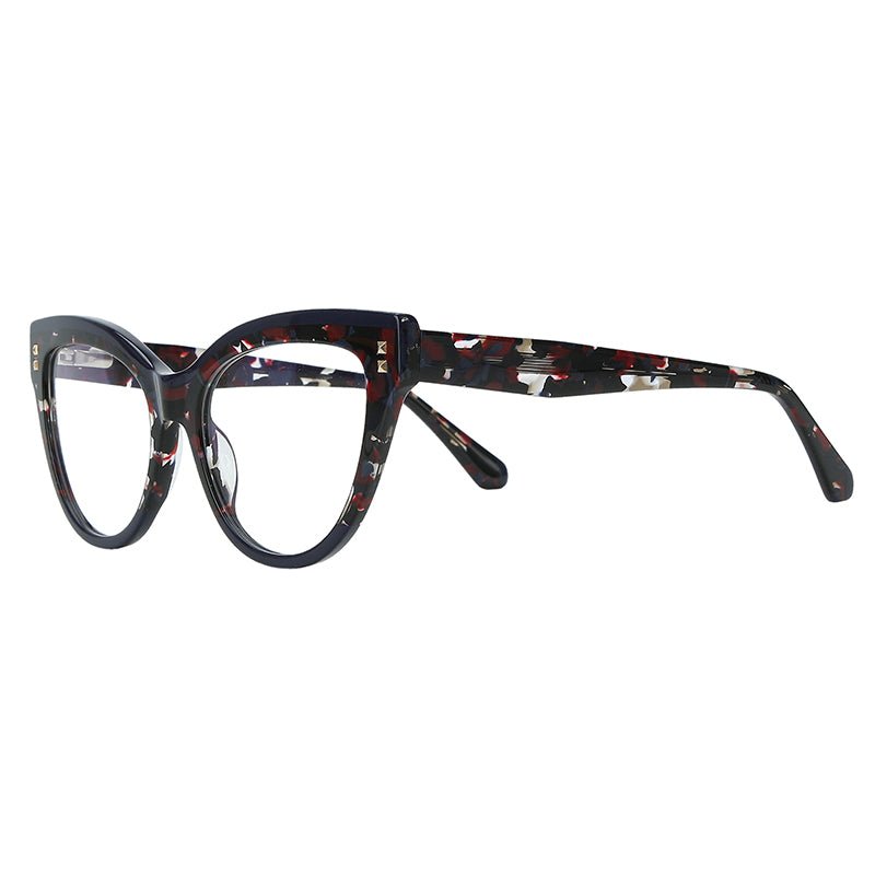 MCROONS Luxury Cat-Eye Glasses women's frame close-up