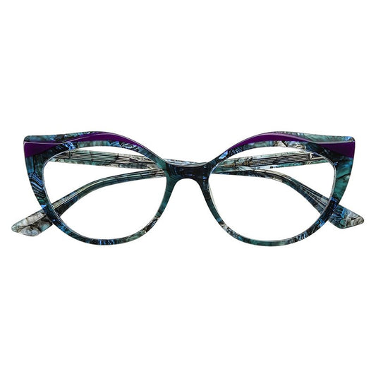 MCROONS Burgundy Cat-Eye Glasses women's acetate frames