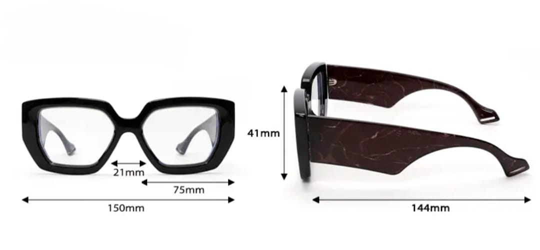MCROONS classic oval unisex glasses product view