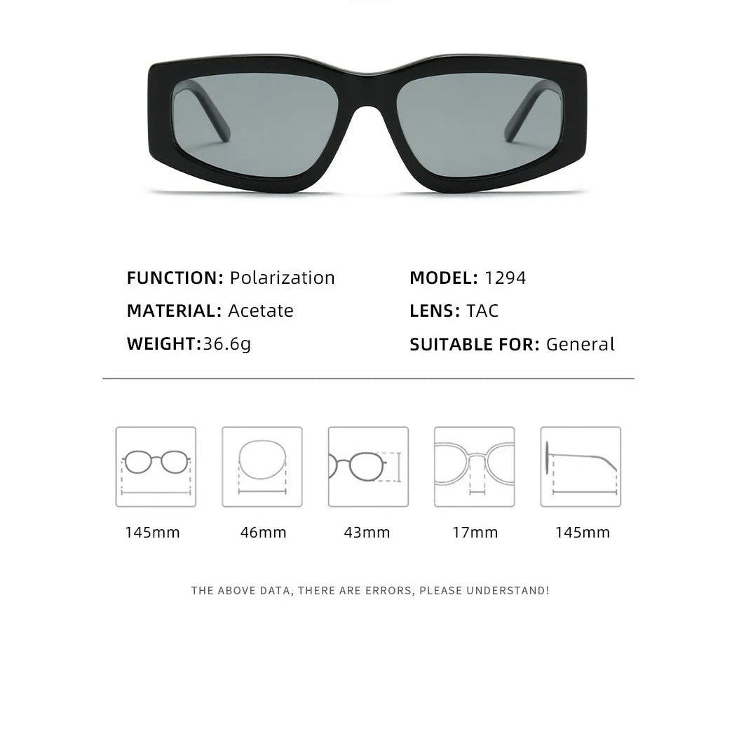 MCROONS Round Geometric Acetate Glasses detail