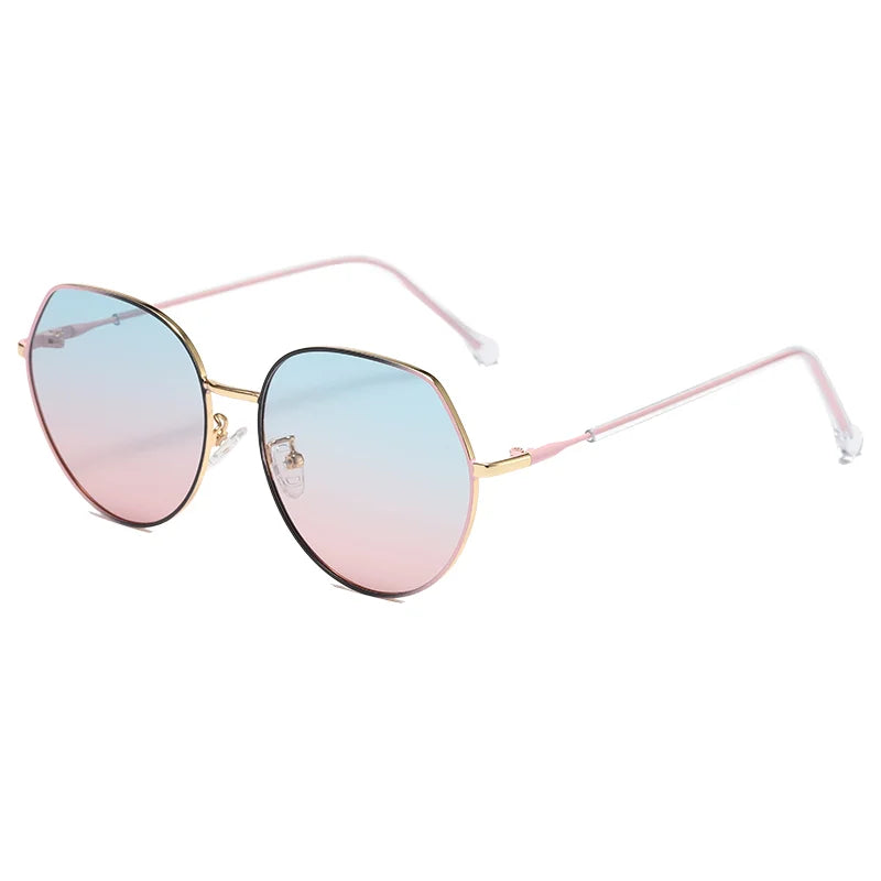 MCROONS Polygon Retro sunglasses - pink blue gradient variant