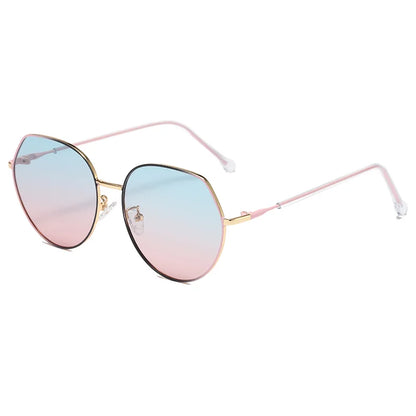 MCROONS Polygon Retro sunglasses - pink blue gradient variant