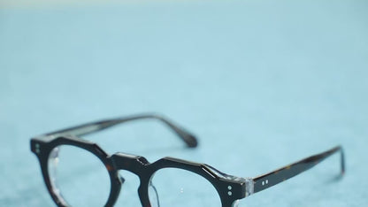 MCROONS Chunky Angular Eyeglasses: Bold Acetate Frames | Unisex | Black, Tortoiseshell & More