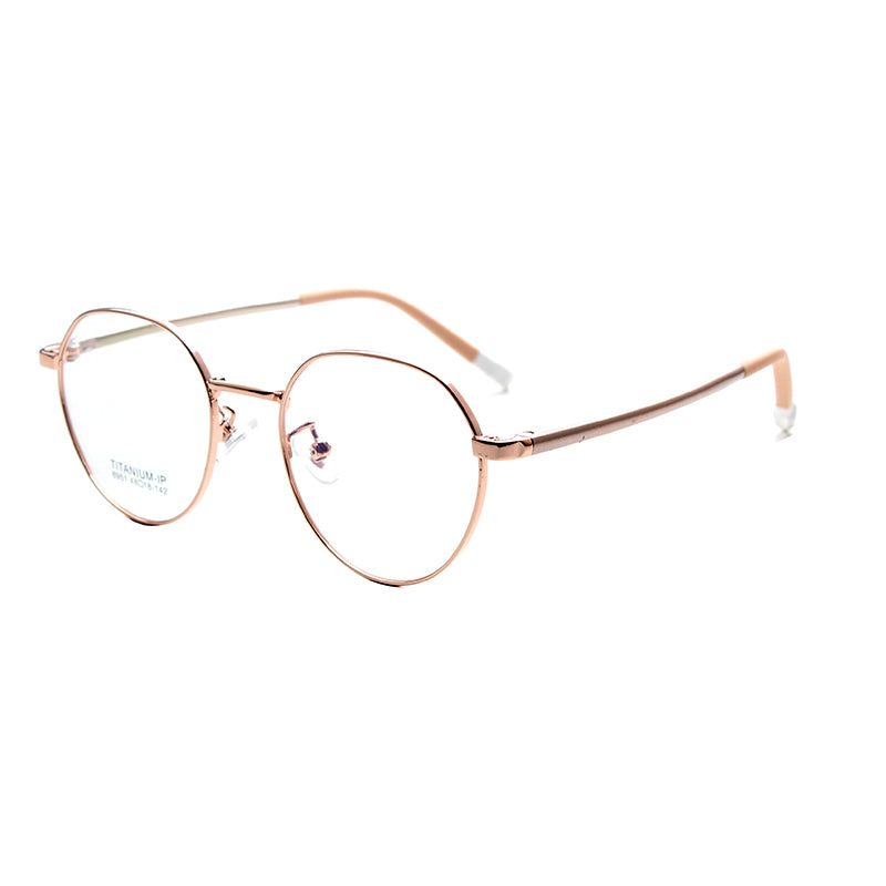MCROONS kids black round eyeglasses with retro red accents, featuring a classic frame design for children.