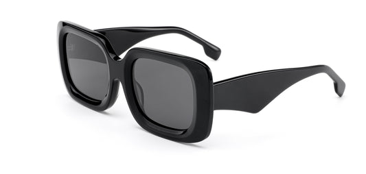 MCROONS Large Tortoiseshell Acetate Polarised Women's Sunglasses in Black, Demi, Brown and Tortoiseshell