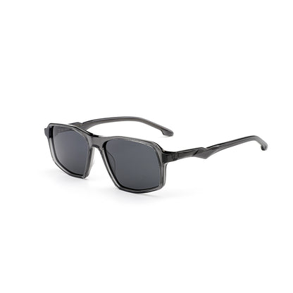 MCROONS Angular Sport Sunglasses, Unisex – Black, Matte Black, Blue, Matte Blue and Grey